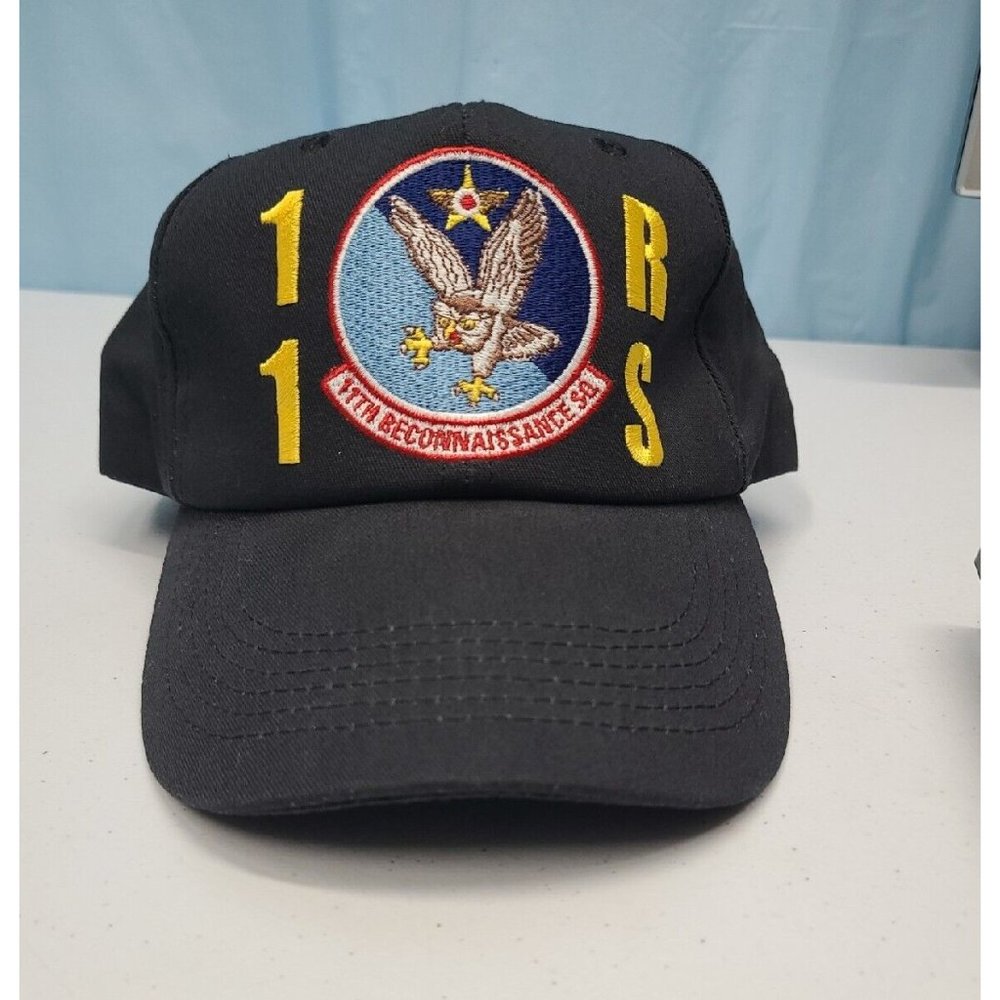 11Th Reconnaissance sq Black Cap Hat Adjustable